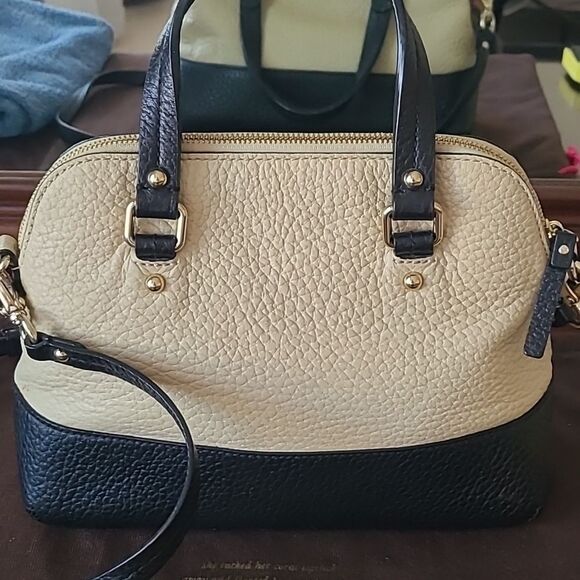 Kate Spade Black and Cream Satchel - Picture 4 of 9